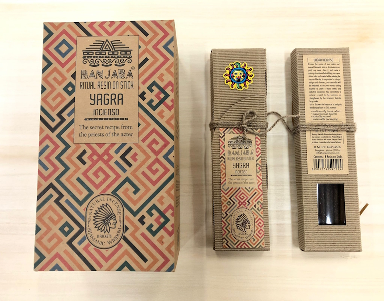 Incienso Yagra Banjara ritual resina